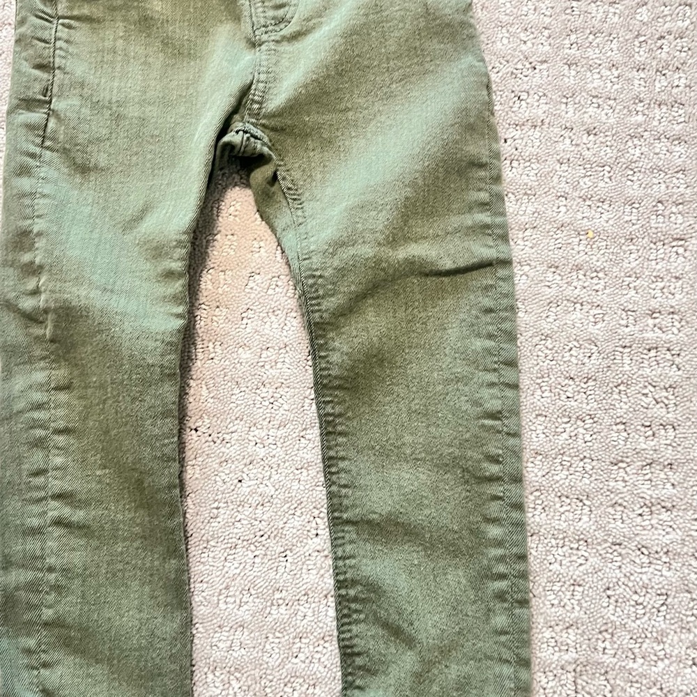 Zara Green Jeans Straight Leg Denim